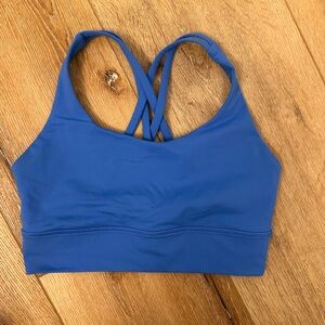 Lululemon Blue Sports Bra with Crisscross Back